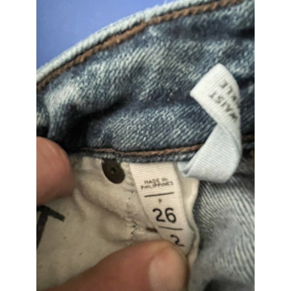 Ann Taylor Loft Womens Jeans Curvy Skinny Fit Stretch Denim Blue Size 26 / 2 - Picture 4 of 6